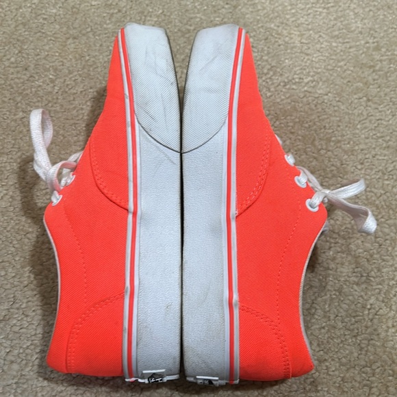 Vans platform sneakers neon orange pink size 7.5 - Picture 7 of 9